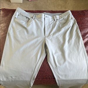 Greg Norman Light Gray Golf Pants